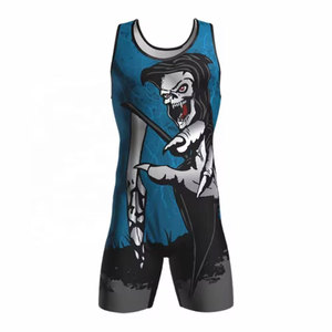 Wholesale High Quality Professional Wrestling Singlets Reversible Lightweight Stretch Spandex/Polyester Breathable Quick Dry - Product Image 5