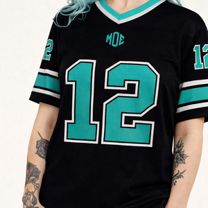 Maillot de football personnalisé brodé, en polyester, séchage rapide, coupe ample, style football américain, vente en gros USA - Offre Spéciale - Product Image 2