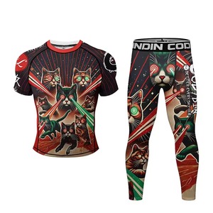 Performance Rash Guard Men Athletic <b>Compression</b> <b>Shirt</b> Quick Dry Workout Top - Product Image 3