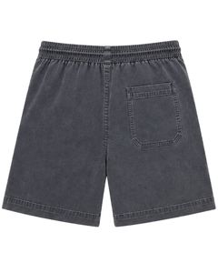 Shorts de bain pour hommes personnalisés gris anthracite, séchage rapide, taille élastique avec cordon de serrage, décontractés pour la plage et les vacances - Product Image 2