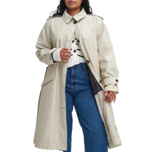 Women's City Rain Trench Coat Long Belted Jacket Breathable Waterproof <b>Raincoat</b> <b>Plus</b> <b>Size</b> Solid Color OverCoat - Product Image 6