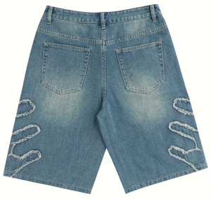 New Design Best Selling 100% Cotton Denim <b>Shorts</b> for Adults <b>Men</b> Breathable <b>Quick</b> <b>Dry</b> Comfortable Casual Wear Plain Design - Product Image 5