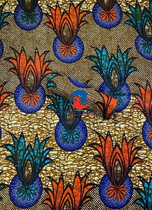 Tela africana premium transpirable con estampado de cera, para vestidos de moda, ropa tradicional y cortinas HINDVANTA GLOBAL - Product Image 3