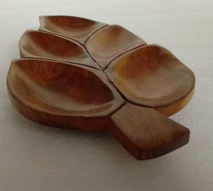 Bandeja de madera para frutos secos, diseño rústico, para frutas y nueces, bandeja decorativa, bandeja moderna de madera única del fabricante para frutos secos - Product Image 4