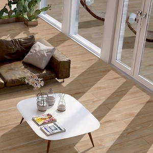 Decoración de pared y suelo de sala de estar Natural de madera salvaje, estilo de diseño europeo moderno, tablón de porcelana con aspecto de madera - Product Image 3