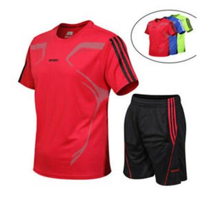 Ensemble de shorts d'été pour hommes personnalisés, tissu et logo sur mesure, 2 pièces, décontracté, respirant, écologique - Product Image 4