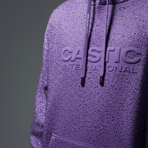 Sudadera con Capucha de Lujo con Pedrería para Hombre, 500 g/m², Lavado Ácido, Corte Holgado, Oversize, Logotipo Personalizado, Estilo Urbano, OEM - Product Image 2