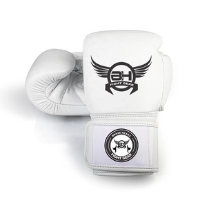 Guantes de Boxeo Profesionales Duraderos de Cuero Premium con Cierre de Cordones y Soporte de Muñeca con Velcro para Entrenamiento y Sparring - Product Image 3
