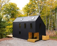 Maison en bois de style moderne, maison préfabriquée en bois