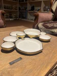 Bowl set flower shape serving <b>tray</b> snack serving platter dry fruit serving <b>tray</b> <b>spice</b> bowl set masala <b>tray</b> decorative - Product Image 3