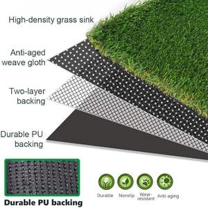 TH-PAG-614 Soft Artificial <b>Dog</b> Grass Rug Quick Dry Practical Suitable for <b>Indoor</b> Use Apartments or Temporary Outdoor Pet Corners - Product Image 5