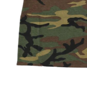 Camouflage T Shirt Green <b>Brown</b> Camo Crew Neck Short Sleeve Tee with Pink & Green Letter Design for Women - Product Image 3