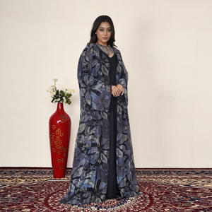 Abaya Kimono Longue à Col Ouvert Style Cardigan Ample pour Femme Musulmane – Tenue Pudique pour Prière, Aïd, Ramadan, Fête – Vente en Gros - Product Image 4