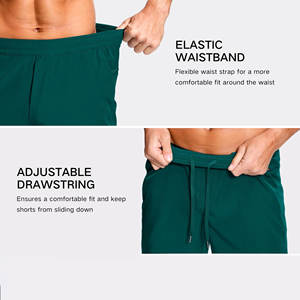 Nouveaux shorts de sport respirants pour hommes 2026, couleur unie, taille élastique avec cordon de serrage, pour la course, la gym, le fitness, le tennis et le basketball - Product Image 5