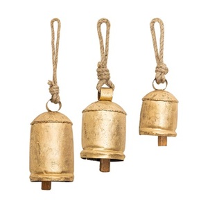 Nuevas Campanas de Metal Dorado con Diseño Personalizado, Pintadas a Mano, Estilo Antiguo, Precio al por Mayor, Día Nacional de la India - Product Image 1