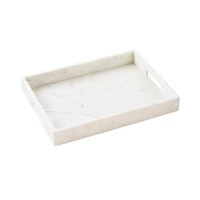 Plateau de service moderne en marbre naturel sculpté à la main avec finition polie, écologique et personnalisable pour la décoration de la maison, des hôtels et des mariages - En promotion