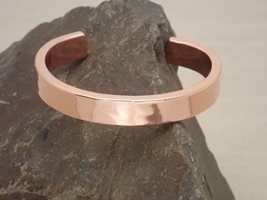 Factory Direct Copper Jewelry Customizable Textured <b>Bangle</b> Pure Copper Magnetic Therapy Hammered Cuff Bracelet - Product Image 4