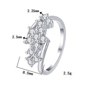 Anillos de compromiso de moissanita VVS de moda con engaste de burbujas y piedras de corte brillante redondo, banda de boda de plata de ley 925 - Product Image 4