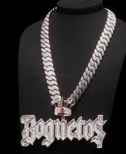 Bogveto Letter Pendant Iced Out Hip Hop Bling Necklace Luxury Diamond Look Statement Jewelry Gift - Product Image 3