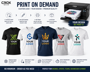 T-shirt en jersey pour homme avec logo personnalisé, respirant, à manches courtes, col rond, imprimé avec un motif, vêtements décontractés pour les événements de marque, les équipes - Product Image 1