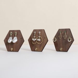 Juego de Soportes de Madera de Alta Calidad para Exhibición de Joyería, Organizador de Aretes y Collares, Mini Estante, Marca R HANDICRAFT para el Hogar - Product Image 6