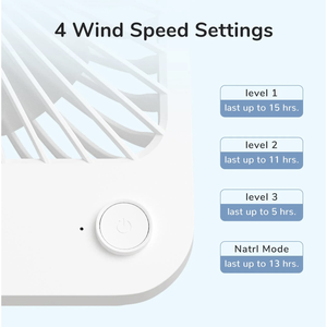 Jisulife TableFan Life1(4500mAh) FA26 White - Product Image 4