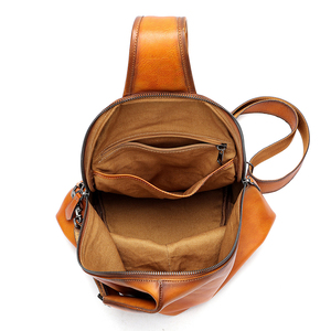 Bolso Bandolera de Piel Auténtica para Hombre, Estilo Vintage, Impermeable, para Viaje, con Opciones Personalizables - Product Image 2