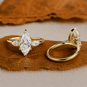 Premium 14k Solid Gold 2 CT Marquise Cut Lab Grown Diamond Solitaire Engagement <b>Ring</b> IGI Certified Luxury <b>Wedding</b> Party - Product Image 1