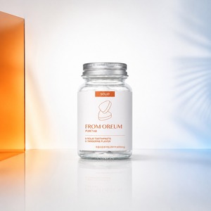 [FROM OREUM] Dentifrice solide en comprimés saveur mandarine de Jeju, 60 comprimés, pour les voyages et les articles de toilette personnels - Product Image 4