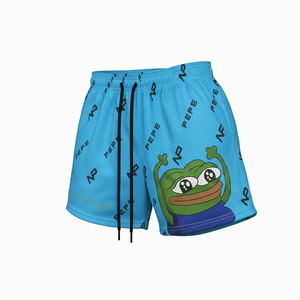 Pantalones Cortos Casuales de Malla de Alta Calidad con 7 Pulgadas de Largo Interior, Diseño Personalizado con Serigrafía, Estilo Urbano de Baloncesto para Hombre - Product Image 3