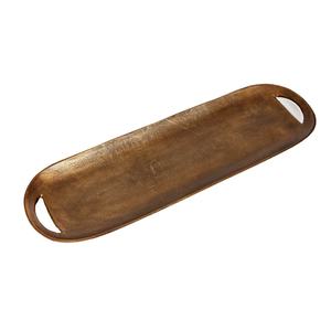 Plateau de service en aluminium artisanal de conception moderne Plateau décoratif en métal pour mariages et occasions spéciales - Product Image 5