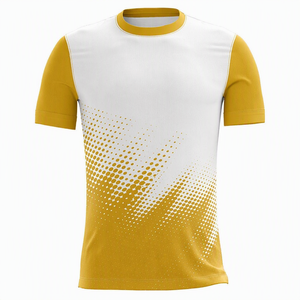 T-shirt en coton marron pour homme, coupe classique, manches courtes, col rond, streetwear décontracté, jersey tricoté, respirant, léger, personnalisé - Product Image 4
