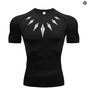 Camiseta de compresión para hombre, de secado rápido, transpirable, para gimnasio, fitness, camiseta ajustada, atlética, para correr, camiseta de compresión - Product Image 3