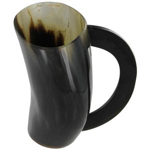 Mug à bière artisanal vintage en corne polie H a CRAFT - Utilisation domestique, origine Uttar Pradesh - Product Image 4