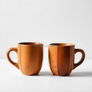 Tasse et tasse en bois naturel de qualité supérieure fabriquées à la main Design élégant et écologique pour le thé, le café et l'utilisation quotidienne pour les fêtes - Product Image 5