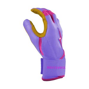 High Quality Customized Sheepskin Leather <b>Hook</b> & Loop Closure Baseball Batting Gloves Softball Batting Gloves - Product Image 3
