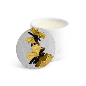 Vela Aromática de Lujo en Frasco de Cristal con Mariposa de Latón y Tapa Dorada, Cera de Soya, Decoración para el Hogar, Set de Regalo Navideño - Product Image 2