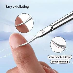 Tijeras Ergonómicas para Cutículas - Acero Inoxidable Profesional, Cortaúñas Hipoalergénico, Diseño Ambidiestro - Product Image 4