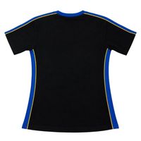 Chemise Premium Noire Bleu Royal Or Sigma Gamma Rho à Manches Courtes Col Rond avec Motif Lettres Grecques et Bordure Contrastante – Style Décontracté pour Fraternité
