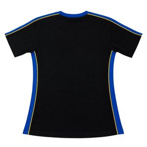 เสื้อเชิ้ตพรีเมียมสีดำ น้ำเงิน ทอง ตราสัญลักษณ์ซิกมาแกมมาโร แขนสั้น คอกลม ลายกรีก ตัดเย็บด้วยผ้าสีตัดกัน สไตล์ลำลองสำหรับกลุ่มพี่น้อง - Product Image 2