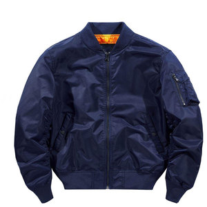 DAIZEN <b>STAR</b> Men Winter Eco-friendly Canvas Bomber <b>Jacket</b> Solid Color Zipper Closure Windproof Casual Outerwear Regular Fit 160g - Product Image 2
