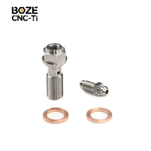 Vis de raccord banjo en titane GR5 M8*1.0 usinée CNC pour boulon banjo de frein à disque, marque <span class=keywords><strong>BOZE</strong></span> - Product Image 3