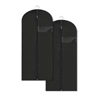 Sac de costume EVA PEVA à dessus arqué 45 pouces avec crochet métallique pivotant, fenêtre transparente et œillet de base, sac de vêtements suspendu personnalisable en gros avec logo