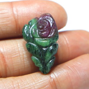 Cabujón de Zoisita Rubí Natural Tallado, Gema de Rubí Tallada a Mano, Piedra Suelta Lisa, Proveedor Mayorista para Joyería - Product Image 1