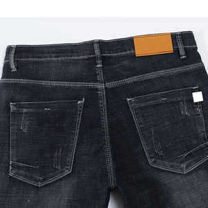 Pantalones Vaqueros Casuales de Hombre, Diseño Slim Fit, Lavado, Estilo Urbano, de Alta Calidad, en Oferta - Product Image 4