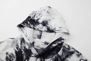 Sweat-shirts thermiques tie-dye pour hommes, design personnalisé, vêtements d'hiver élégants, vente en gros, tissu polaire doux, 100% coton - Product Image 3