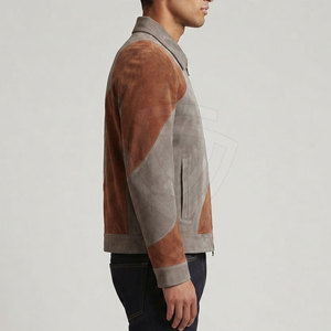 Modern <b>Suede</b> <b>Leather</b> <b>Jacket</b> With Tailored Slim Fit Elegant Style Premium Material For Men Fashion Collections - Product Image 5