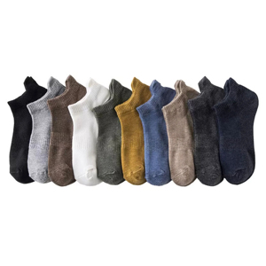 Men's High Quality Solid Color Short Ankle <b>Socks</b> Running Casual Knitted Quick Drying <b>Grip</b> Cotton <b>Socks</b> - Product Image 6