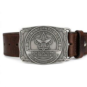 Western-Style Custom Belt Buckle for Fashion Brands — 3D Zinc Alloy, Antique or <b>Polished</b> Finish, OEM Private Label, Low MOQ - Product Image 3