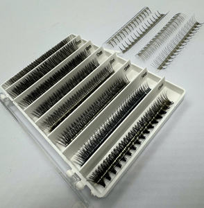 Extensions de cils volume ultra-rapides Private Label, en cheveux synthétiques, longueurs mixtes 0.03 0.05 0.07, courbures C CC D DD - Product Image 1